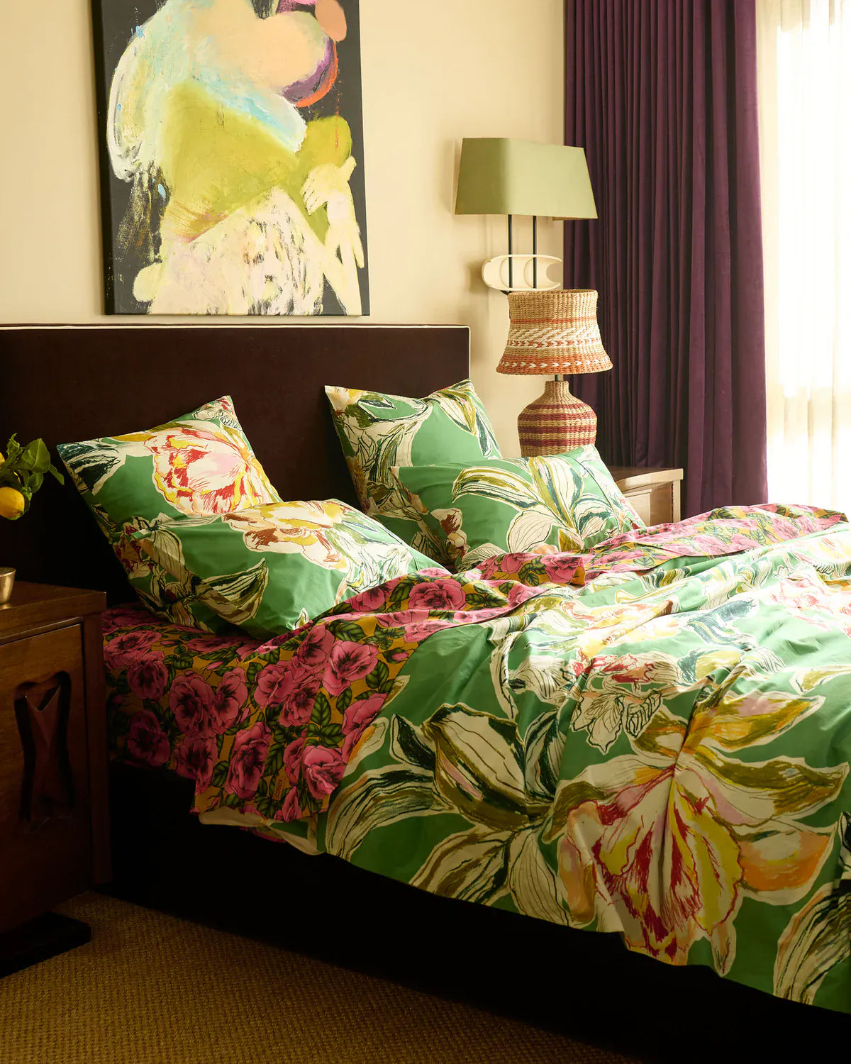 Somerset Green Organic Cotton Quilt Cover | King