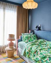 Tarragon Stripe Organic Cotton Flat Sheet | Single