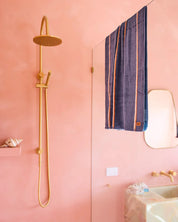 Blue Lagoon Stripe Bamboo Terry Bath Towel