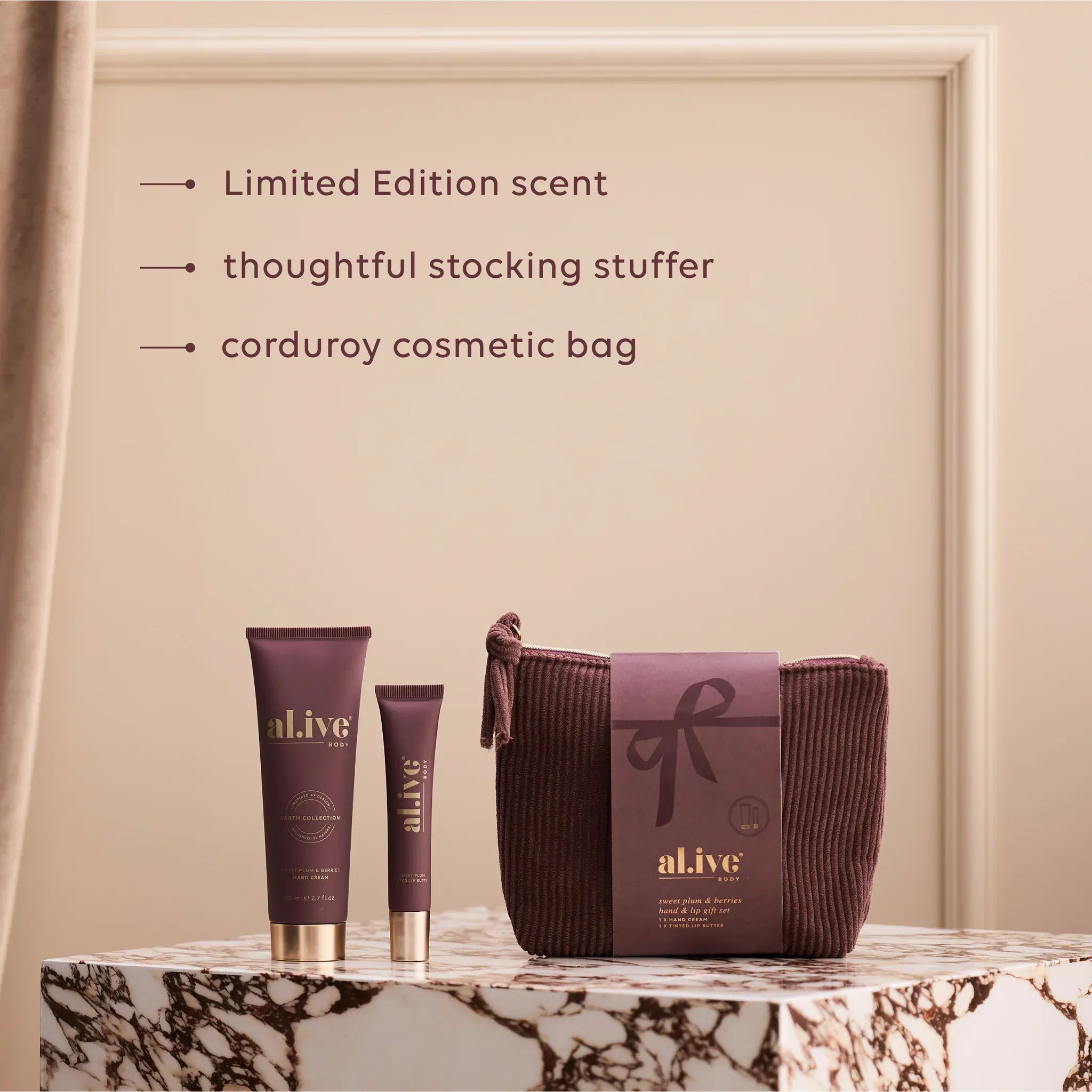 Hand + Lip Gift Set | Sweet Plum + Berries