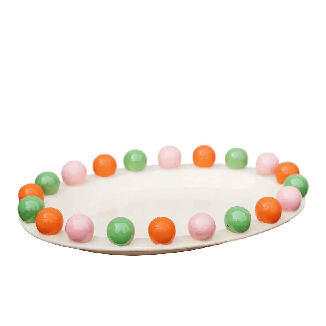 Bubble Plate | Pink, Green + Orange