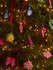 Bon Bon Pink Beaded Christmas Decoration