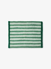 Green Stripe Reversible Bath Mat