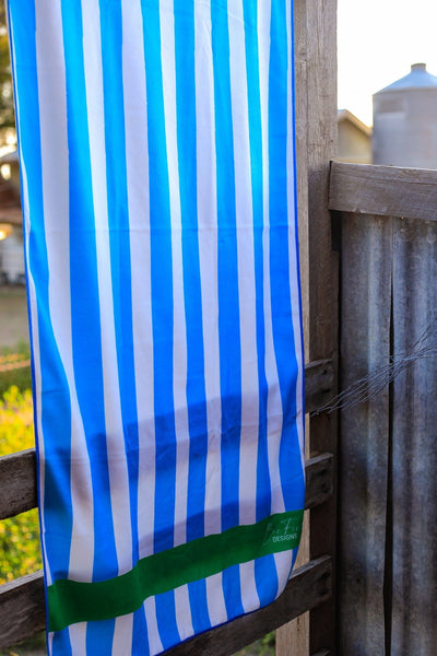 Beach Towel - Light Blue Stripe