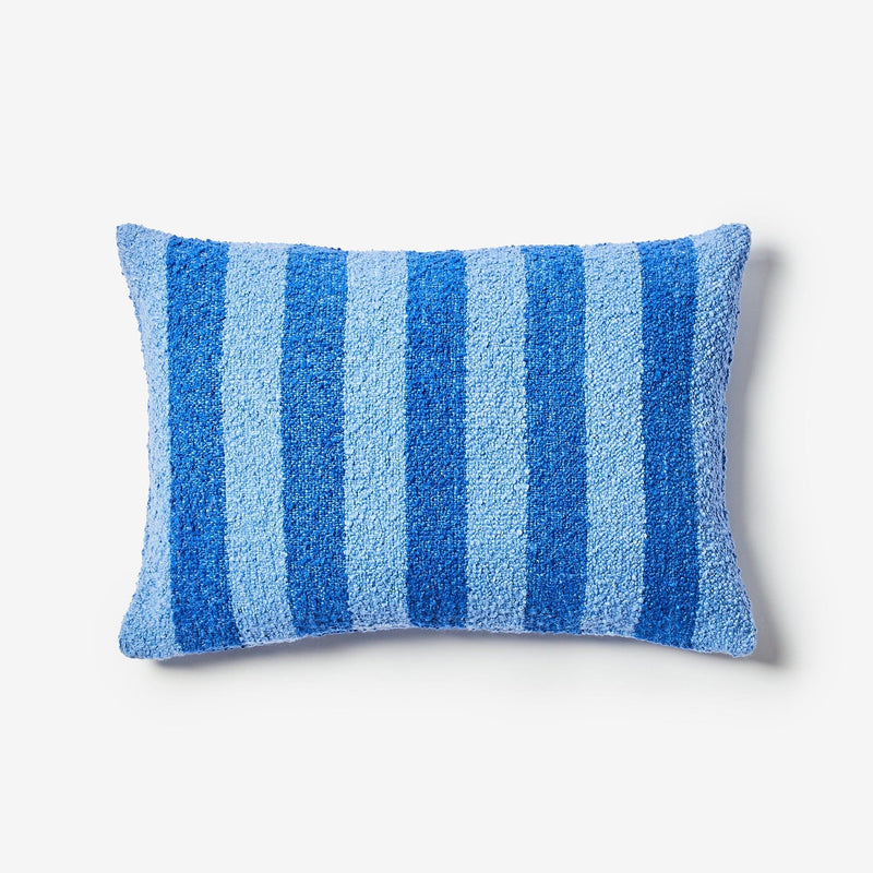 Boucle Stripe Blue 60x40cm Cushion