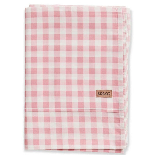 Gingham Candy Organic Cotton Sheet King Single