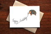 Birthday Card | Colouring Echidna