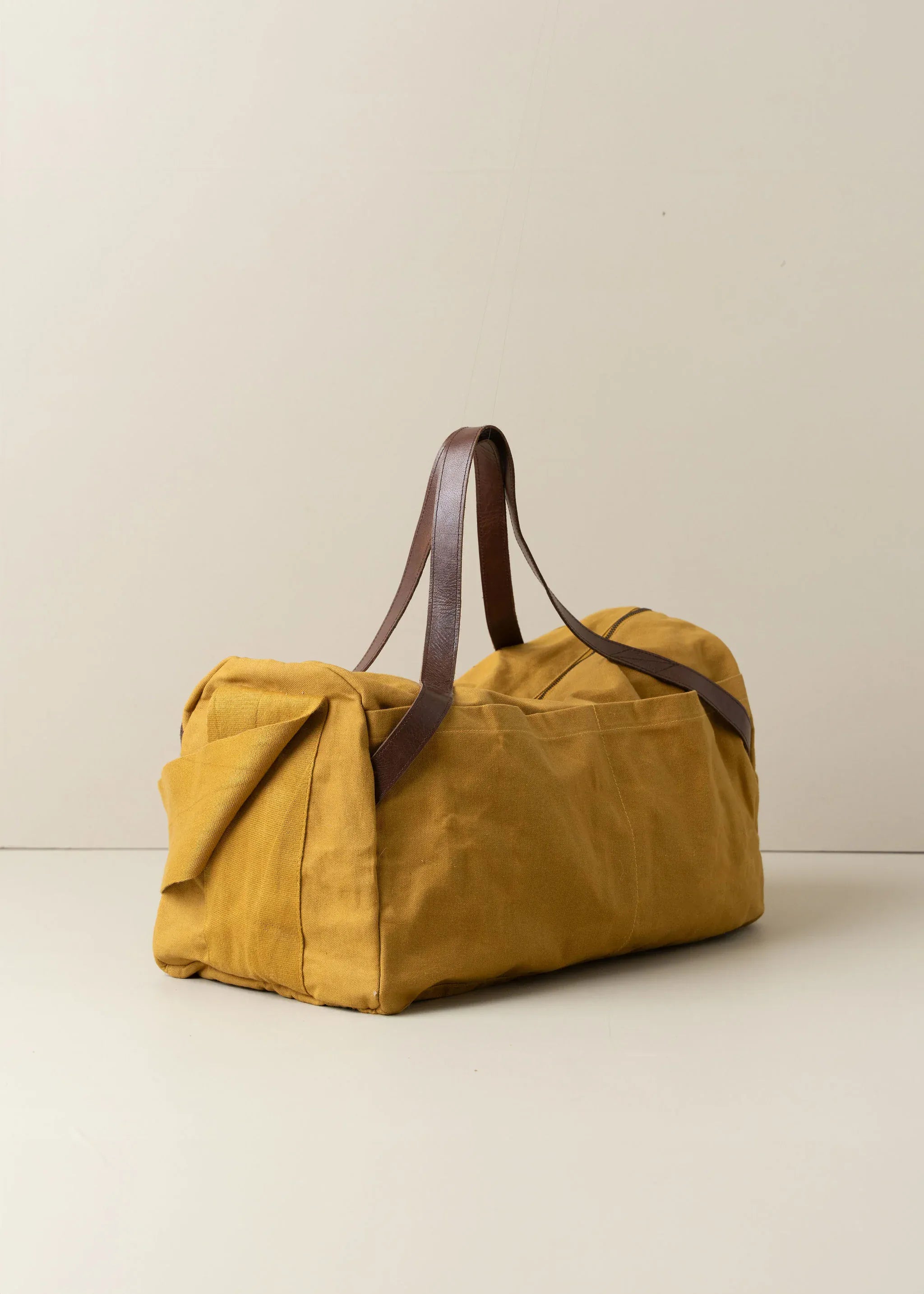 Journey Duffle Canvas Bag Mustard