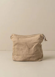 Journey Canvas Makeup Bag | Clay