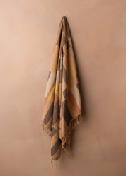 Karo Turkish Beach Towel | Black/Terracotta