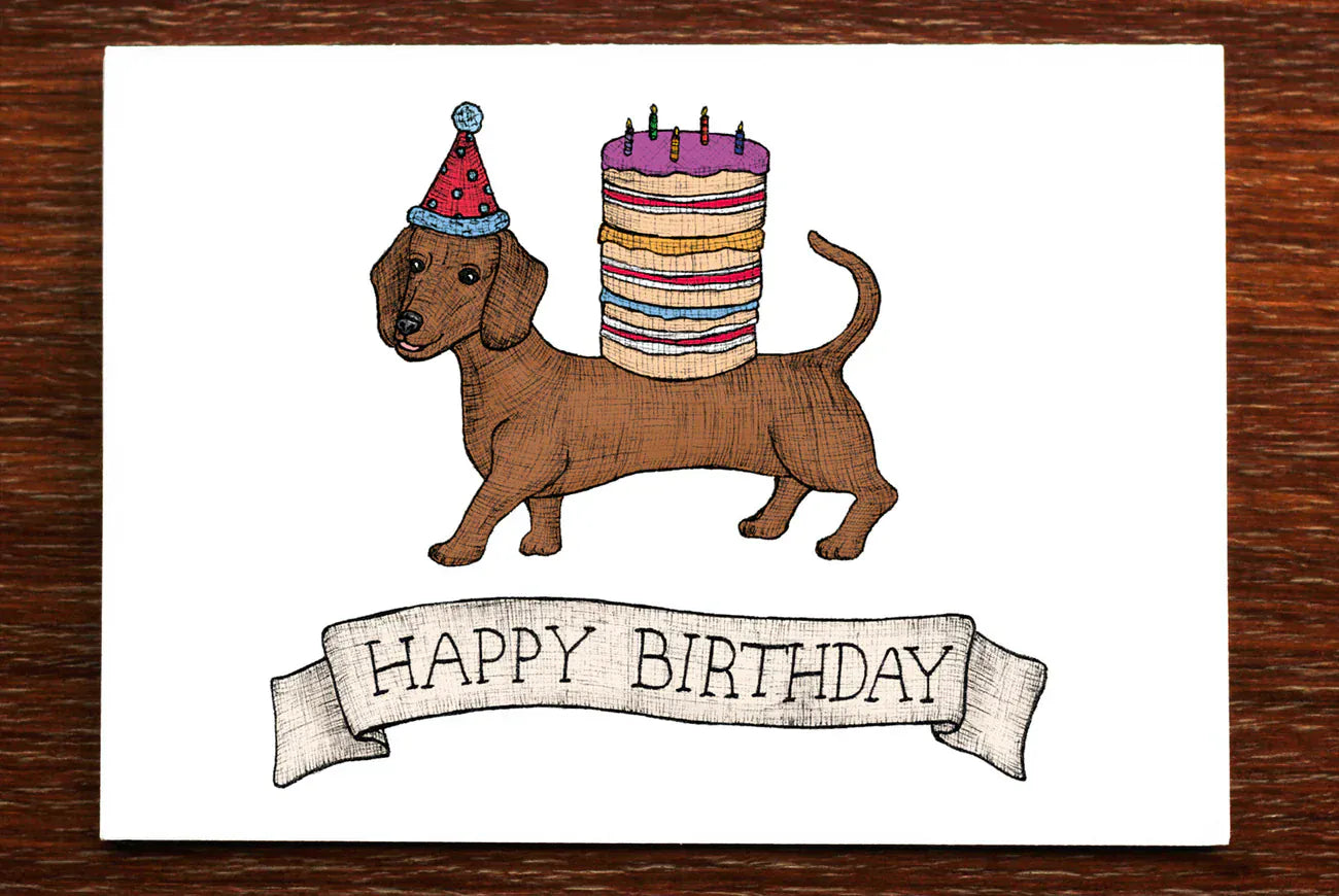 Birthday Card | Sausage Dog