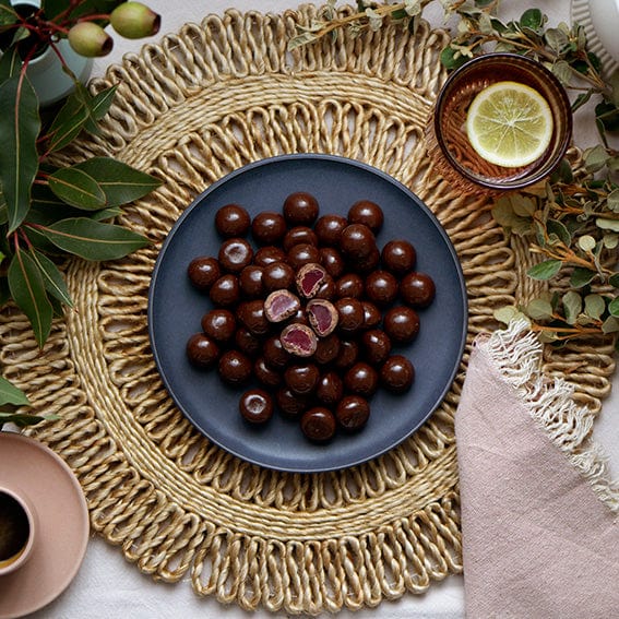 Dark Chocolate Raspberries 150g