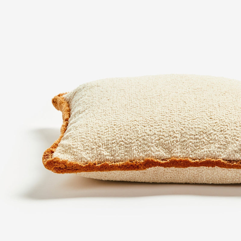 Grain Cream 50cm Cotton Cushion