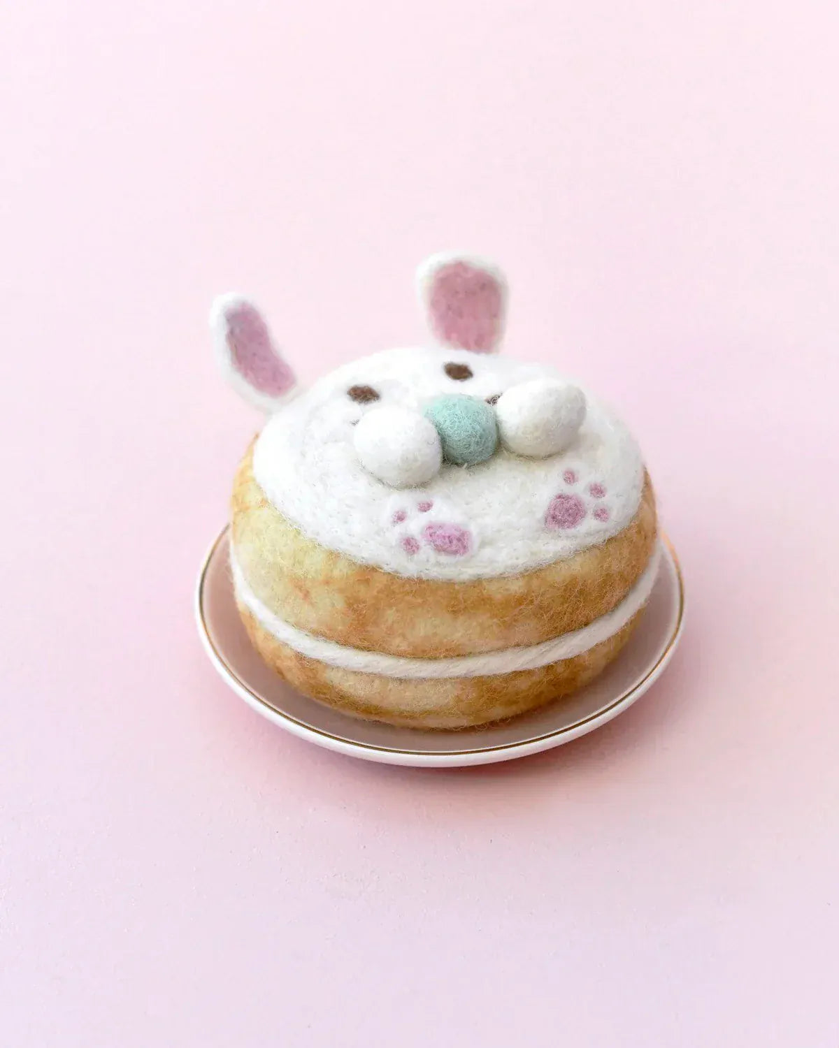 Felt Rabbit Bunny Doughnut