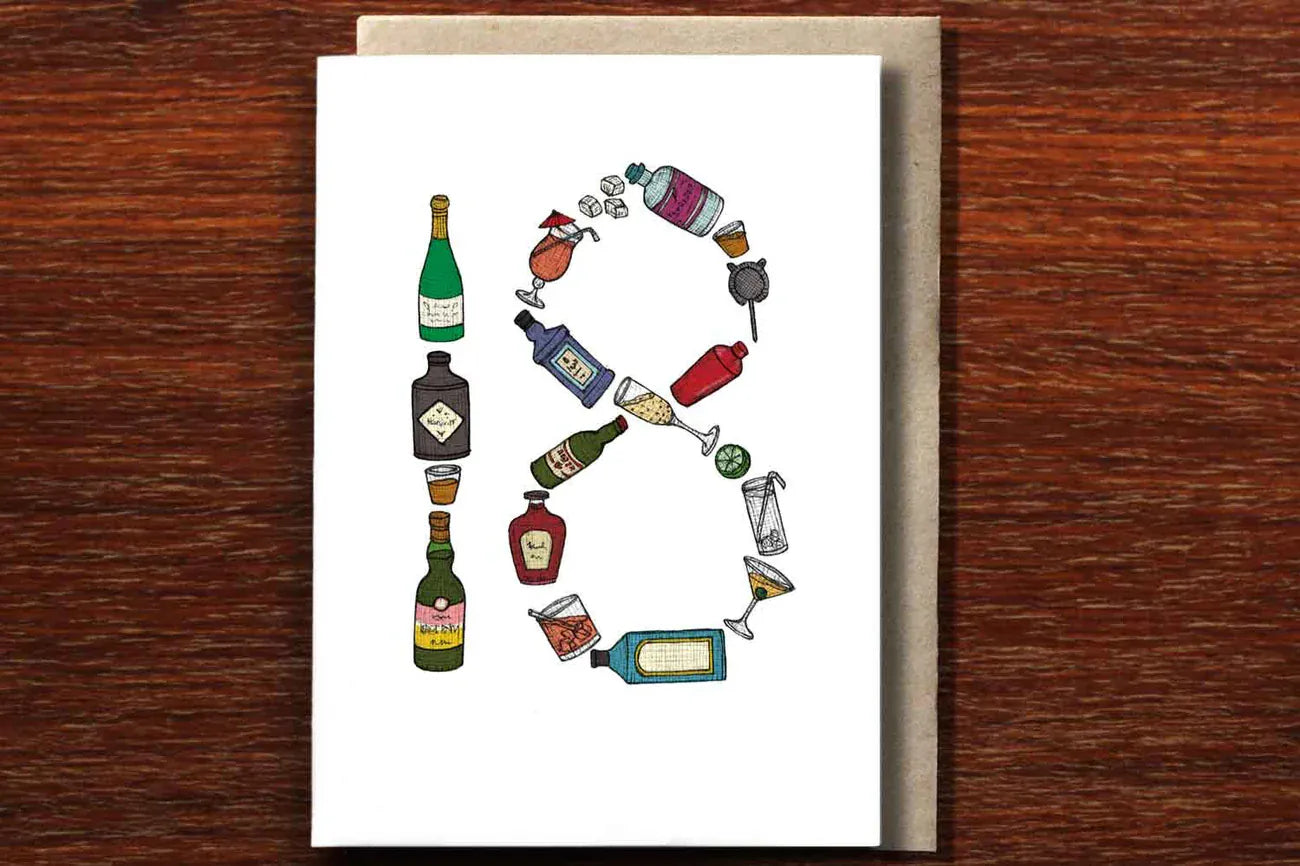 Birthday Card | Eighteenth Drinks