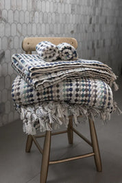 Pompom Turkish Cotton Hand Towel | Eucalyptus