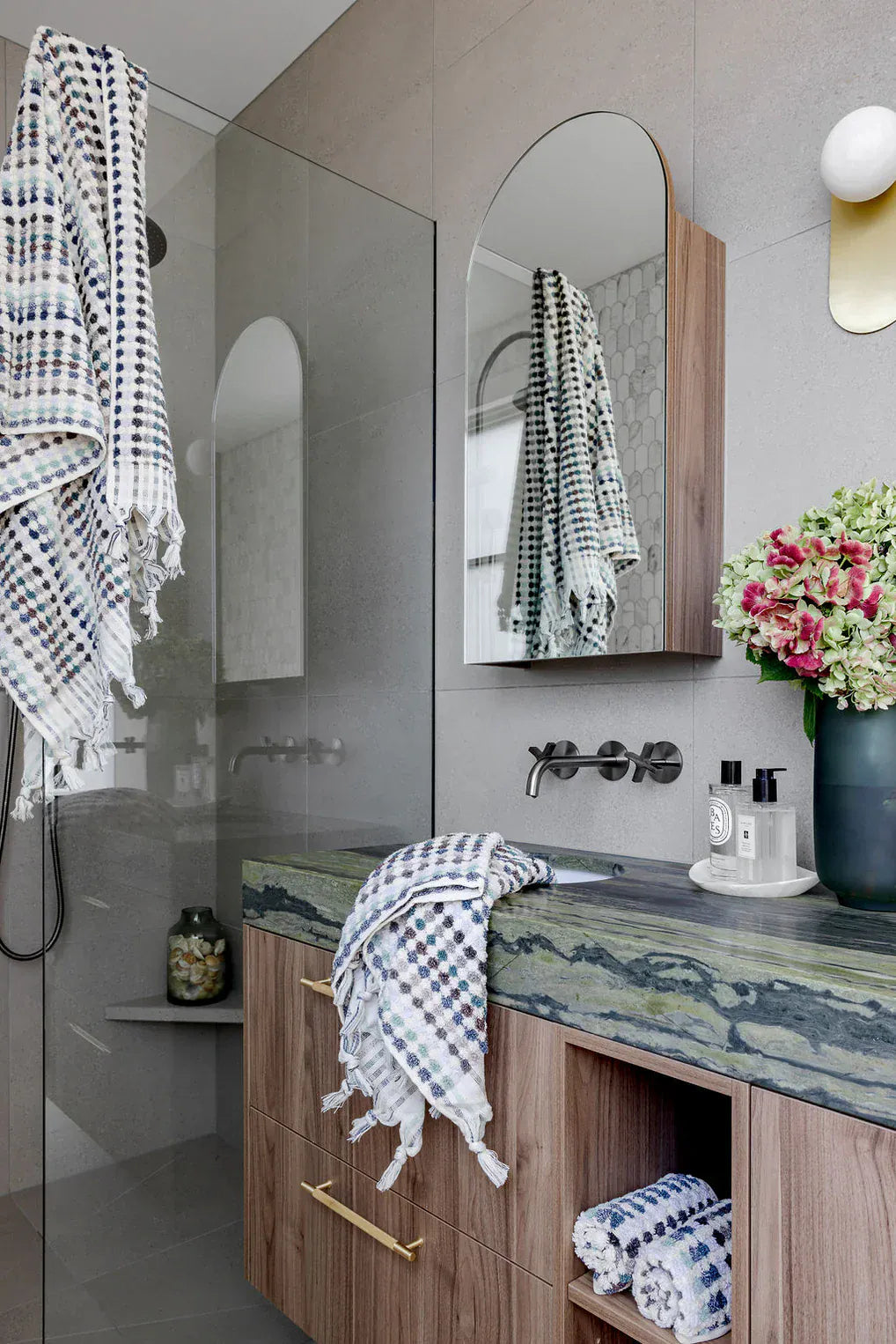 Pompom Turkish Cotton Bath Sheet | Eucalyptus