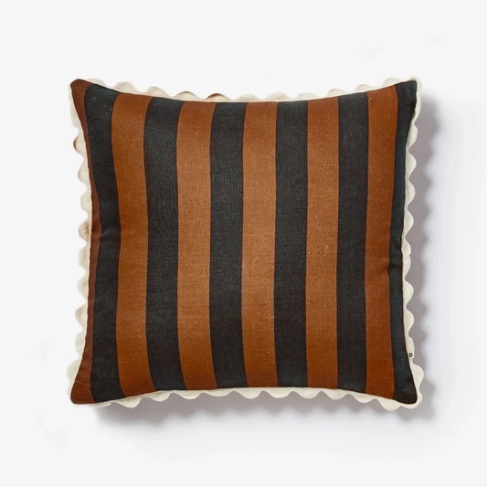 Bold Stripe Cushion (Hazelnut)