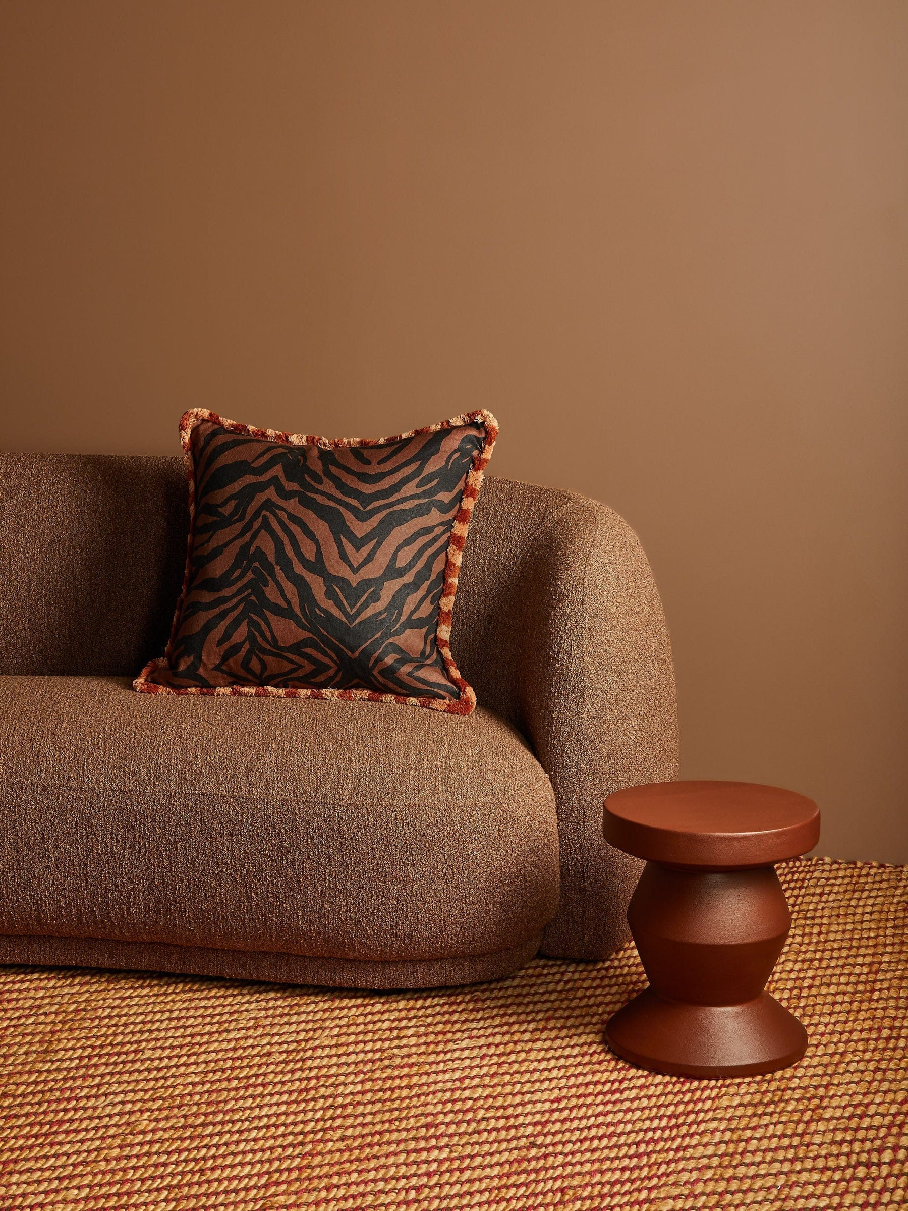 Zebra Chocolate Cushion