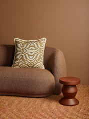 Zebra Olive Cushion