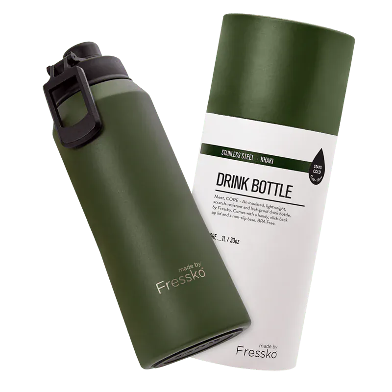 Core 1L Drink Bottle | Khaki