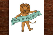 Fathers Day Card | Lion