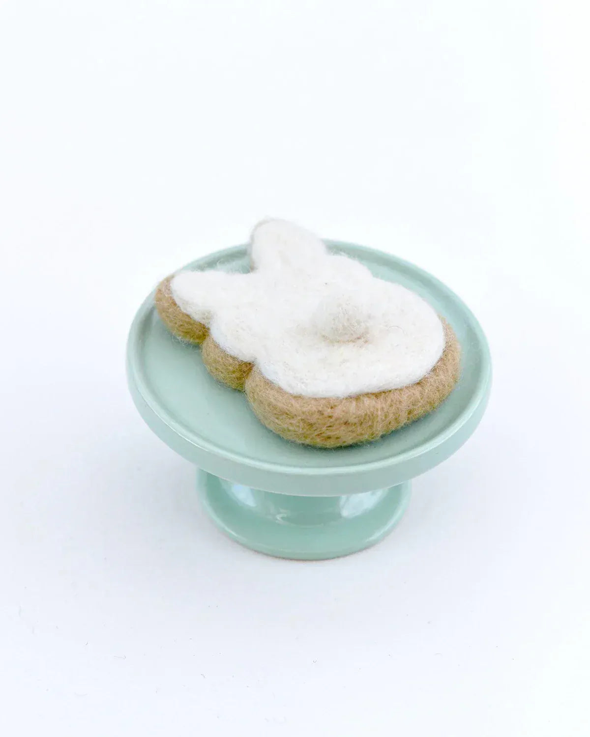 Felt White Easter Bunny Cookie