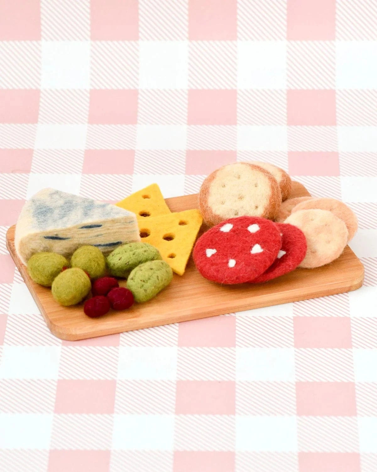 Felt Charcuterie/Cheese Platter Play Food Set