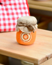 Felt Orange Marmalade Jar