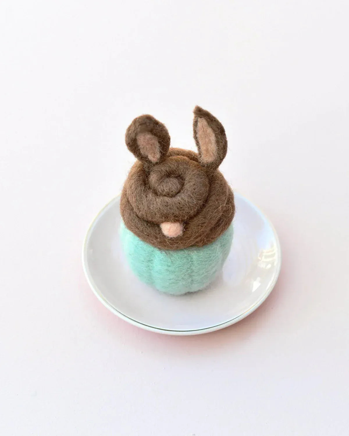 Felt Cupcake | Easter Chocolate Bunny with Ears
