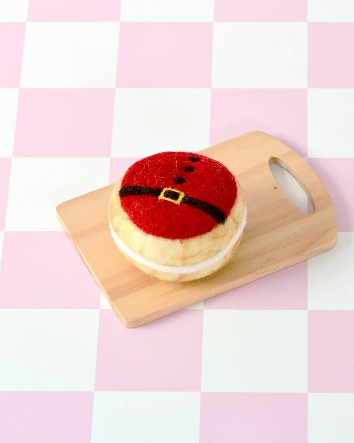 Felt Christmas Donut | Red Santa's Belly Icing