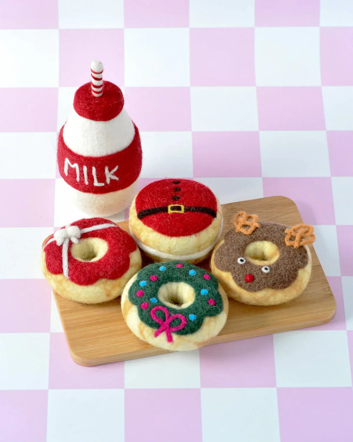 Magical Christmas Play Food Set | Santa's Milk and 4 Christmas Donuts