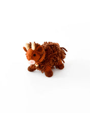 Felt Highland Cow Toy | Dark Brown