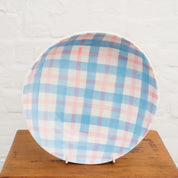Salad Bowl | Pink + Blue Gingham