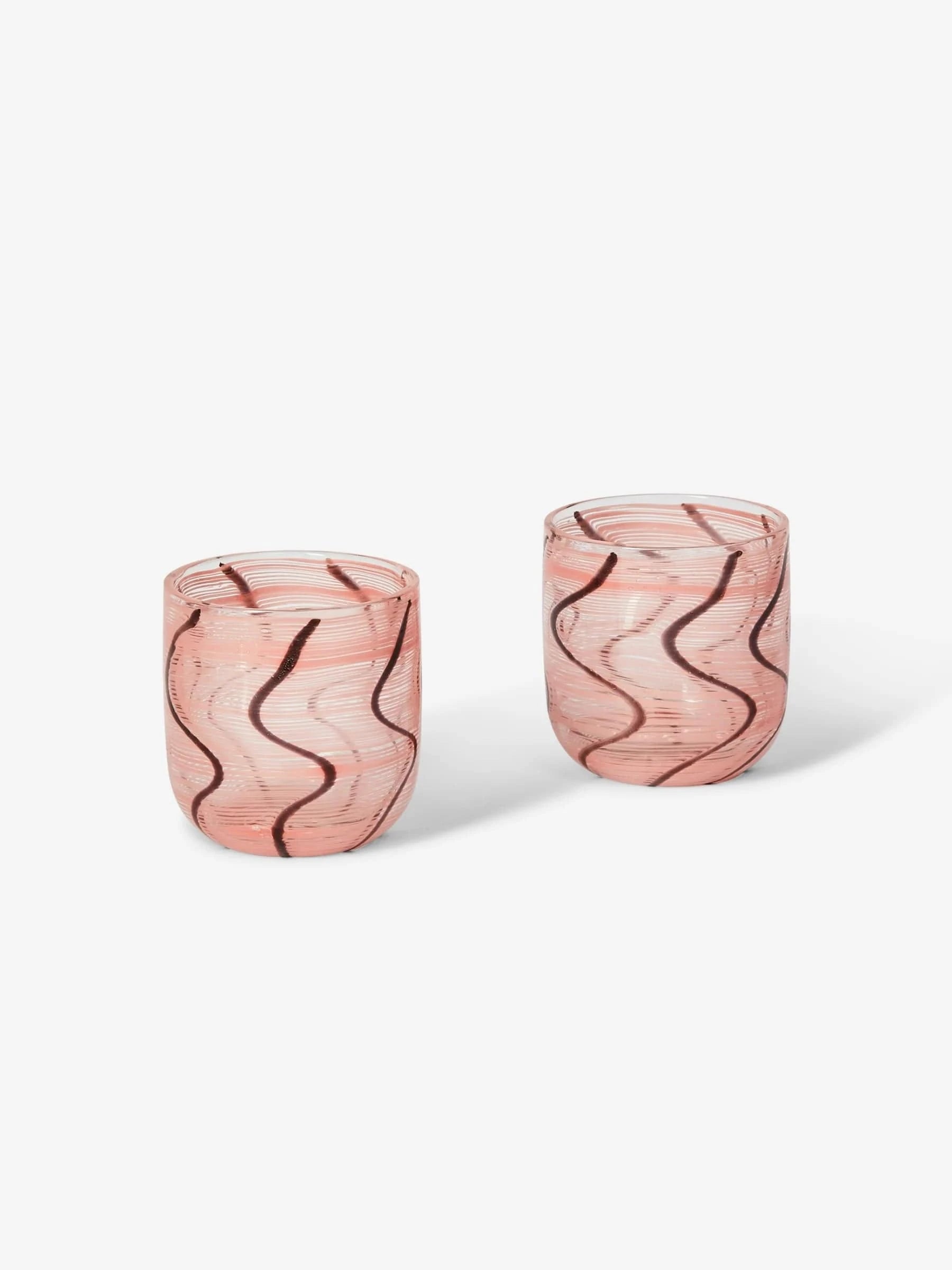 Swirl Pink Tumblers | Set of 2