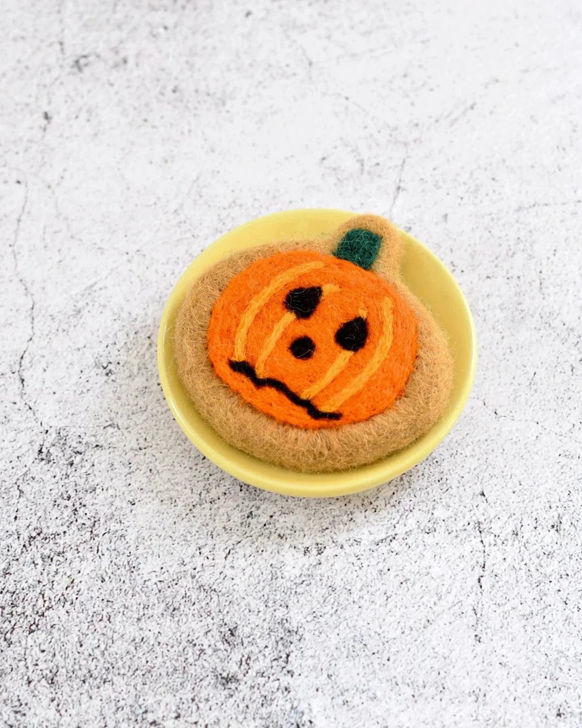 Felt Frazzled Pumpkin Cookie
