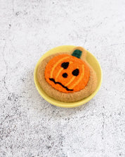 Felt Frazzled Pumpkin Cookie