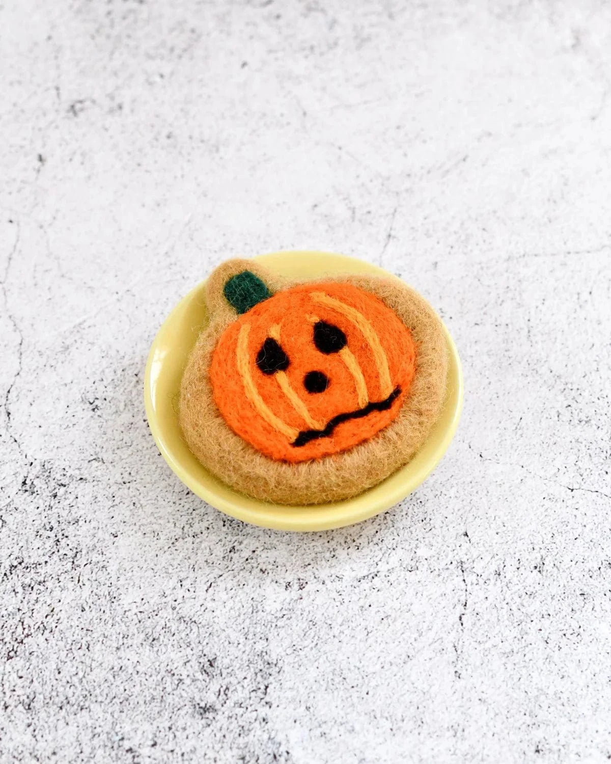 Felt Frazzled Pumpkin Cookie