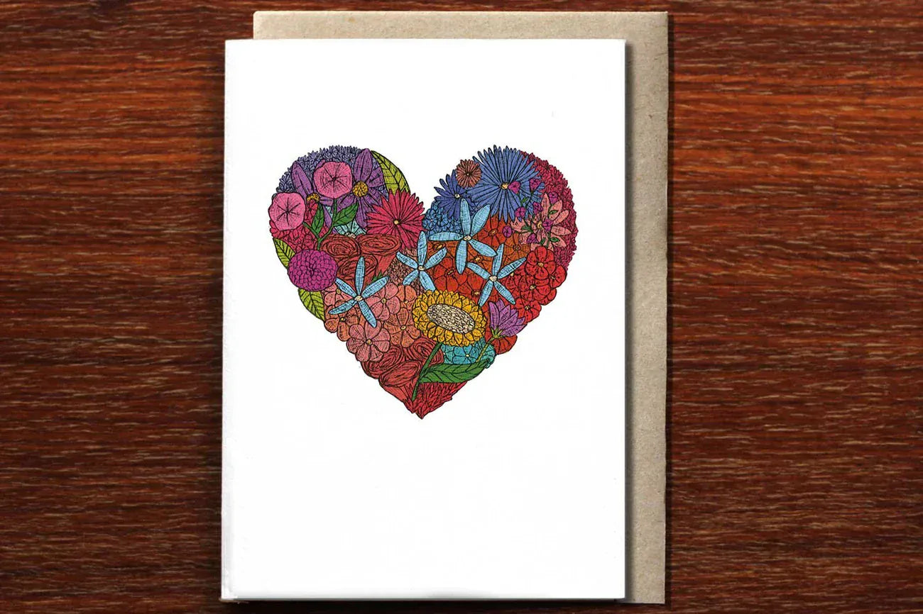 Heart of Flowers | Valentine's Day Card