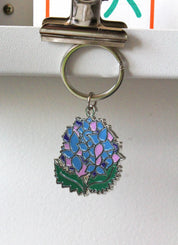 Hydrangea Keychain