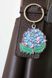 Hydrangea Keychain