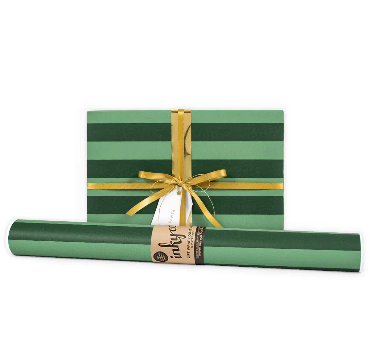 Gift Wrap | Stripe Green