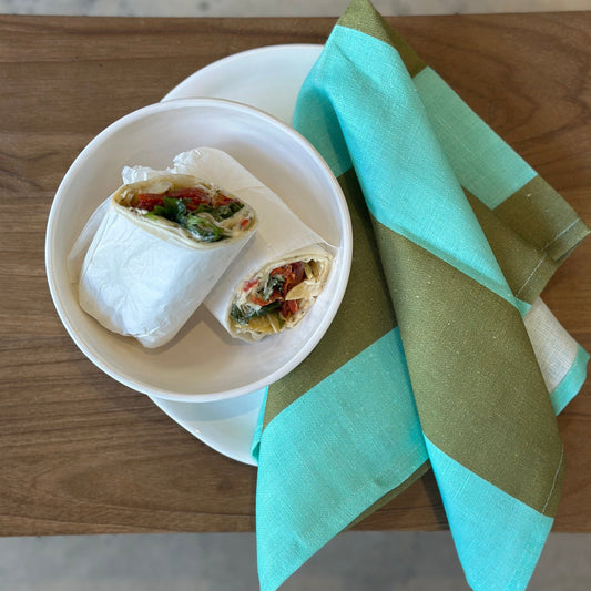 Big Stripe Mint Napkins Set of 4