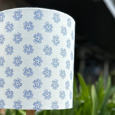 Delft Blue Mini Flower Design Small Shade - 25cm D x 25cm H