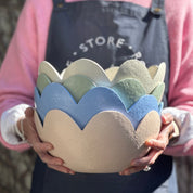 Scalloped Bowl | Cornflower Blue