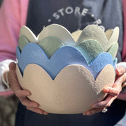 Scalloped Bowl | Pink Champagne