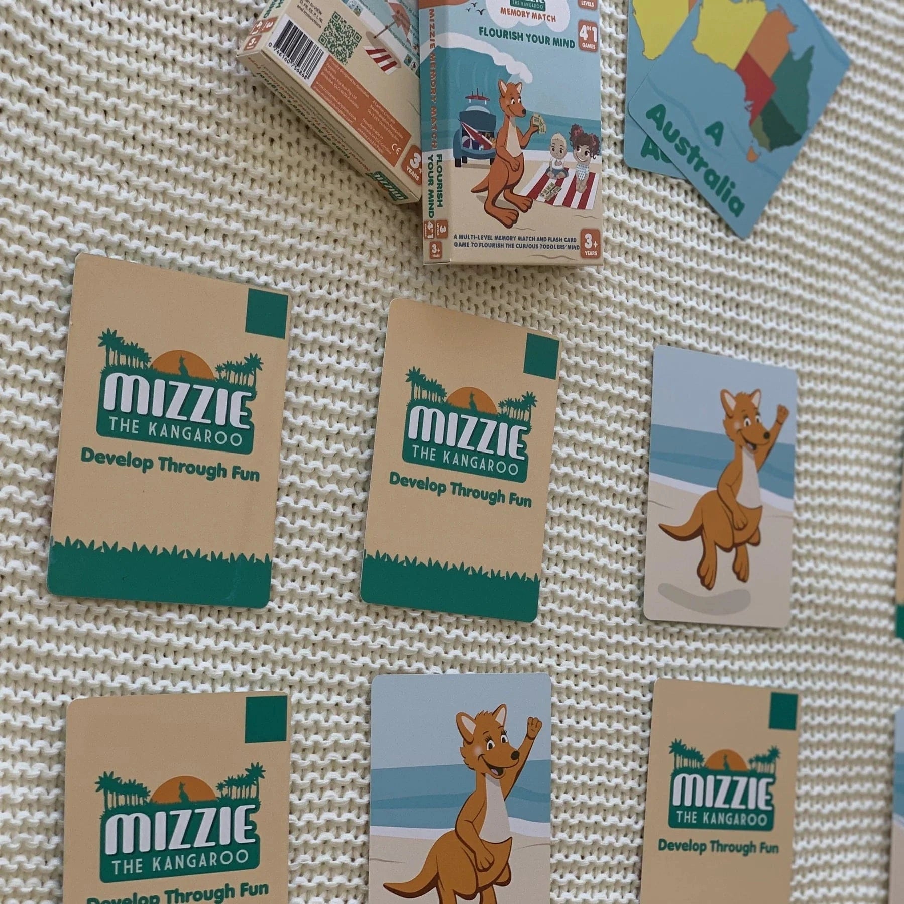 Mizzie Memory Match | 4-In-1 Flash Card Game Set