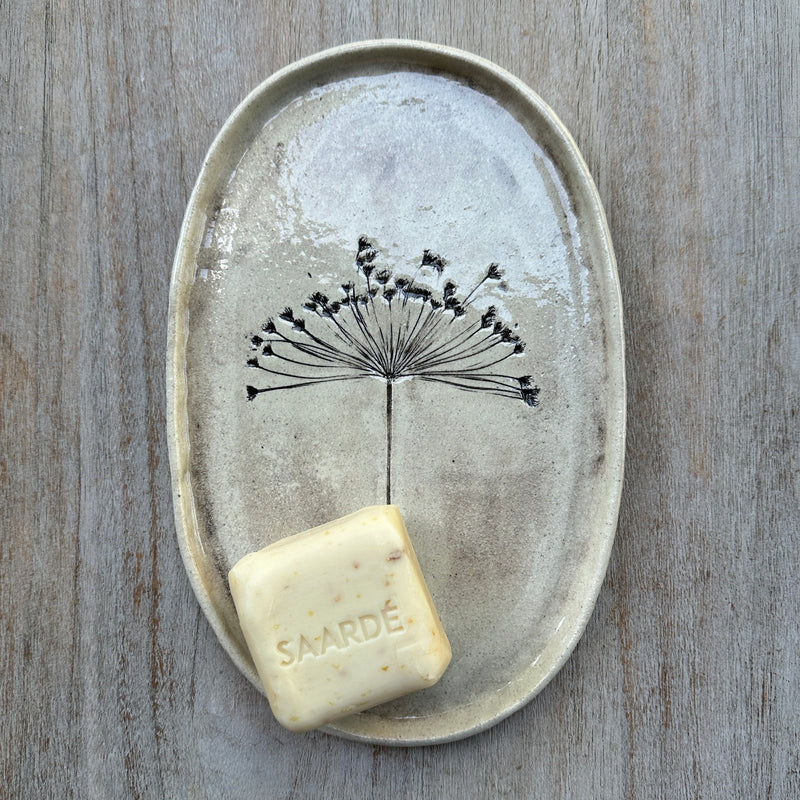 White Raku Oval Plate - Bishop&
