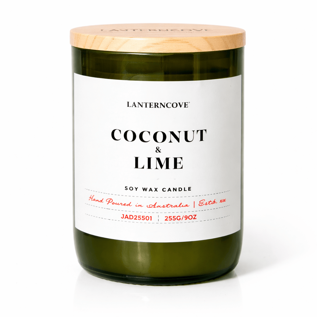 Jade 9oz Glass Candle | Coconut + Lime