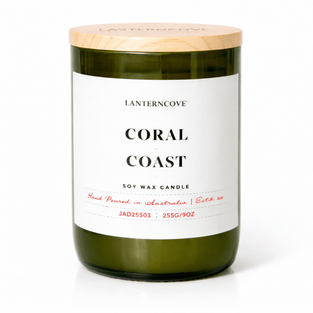Jade 9oz Glass Candle | Coral Coast
